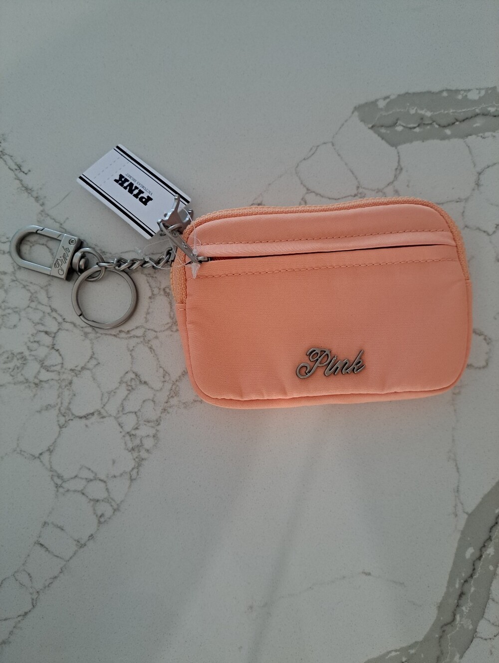 Pink keychain/wallet - New